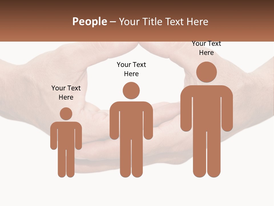 Two Hands Holding Each Other In The Shape Of A Circle PowerPoint Template