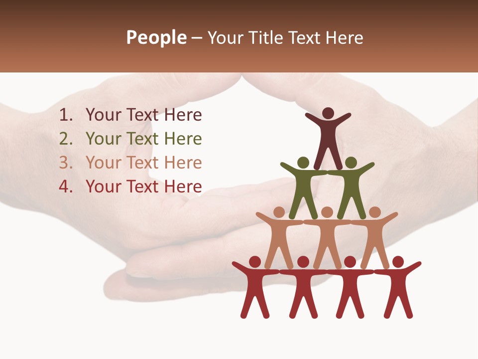 Two Hands Holding Each Other In The Shape Of A Circle PowerPoint Template