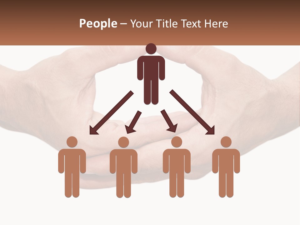 Two Hands Holding Each Other In The Shape Of A Circle PowerPoint Template