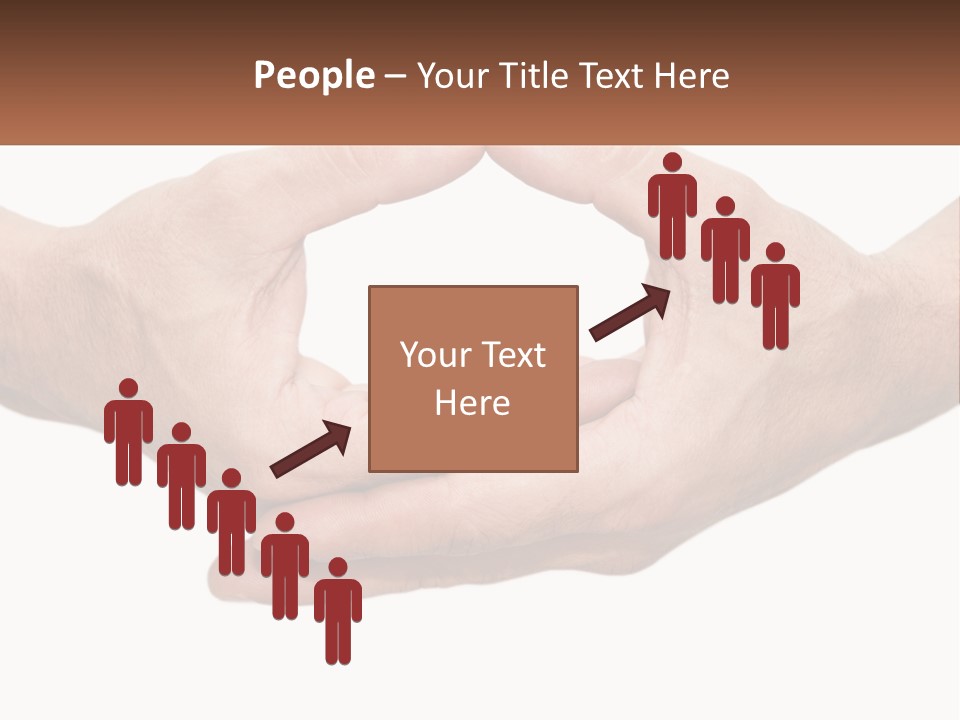 Two Hands Holding Each Other In The Shape Of A Circle PowerPoint Template