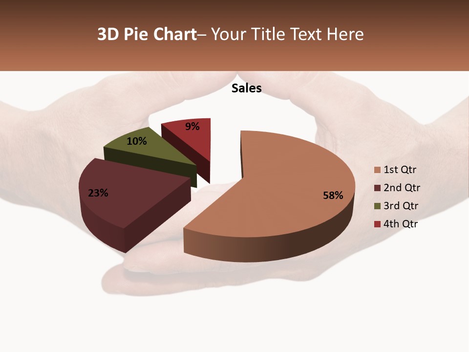 Two Hands Holding Each Other In The Shape Of A Circle PowerPoint Template