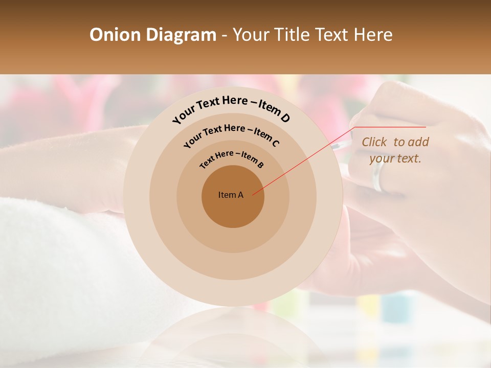 A Woman Getting Her Nails Done By A Nail Salon PowerPoint Template