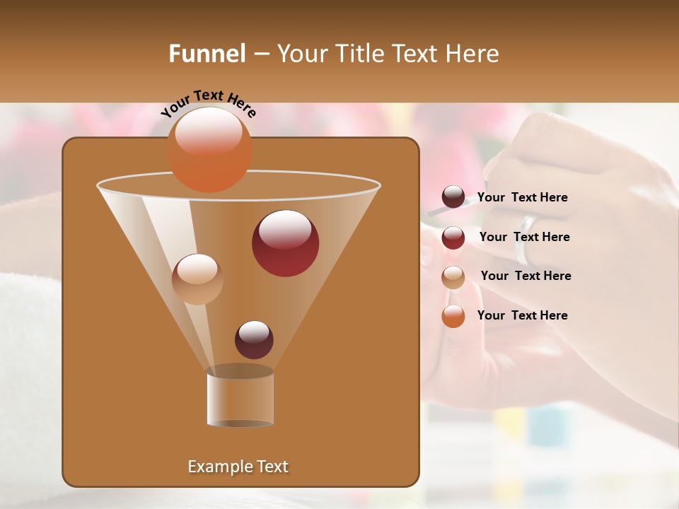A Woman Getting Her Nails Done By A Nail Salon PowerPoint Template