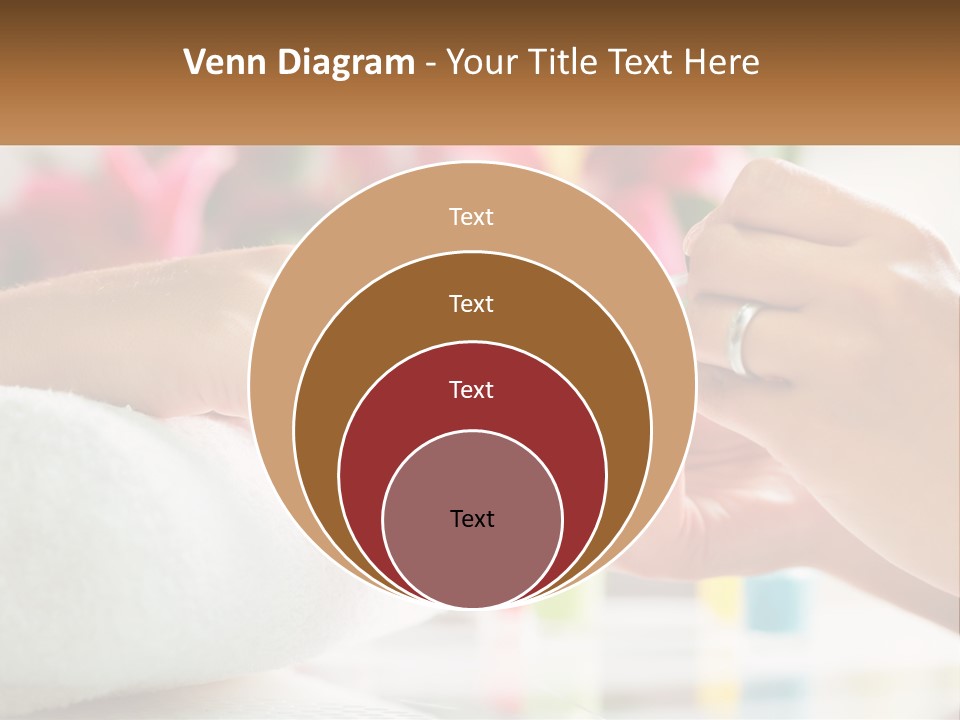 A Woman Getting Her Nails Done By A Nail Salon PowerPoint Template