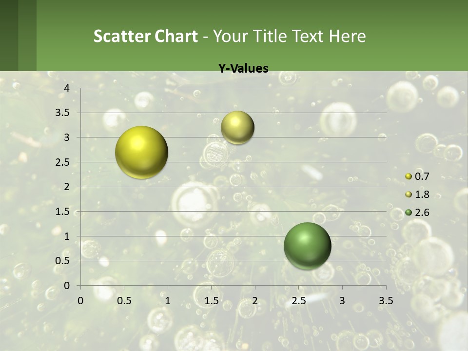 A Green Plant With Water Droplets On It PowerPoint Template
