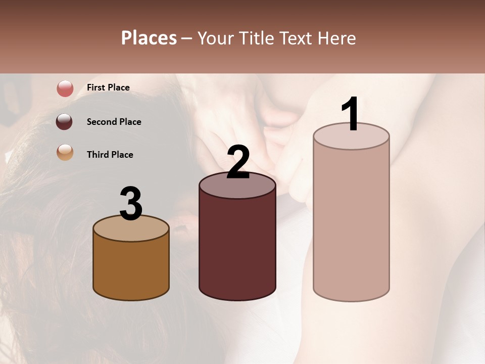 A Woman Getting A Back Massage From A Professional Massager PowerPoint Template