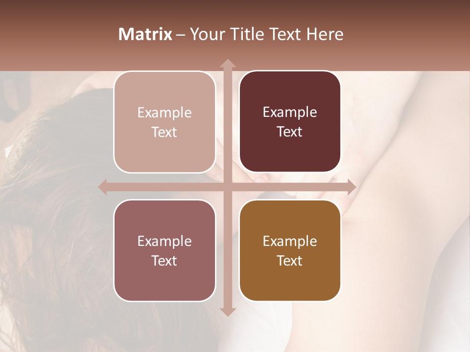 A Woman Getting A Back Massage From A Professional Massager PowerPoint Template