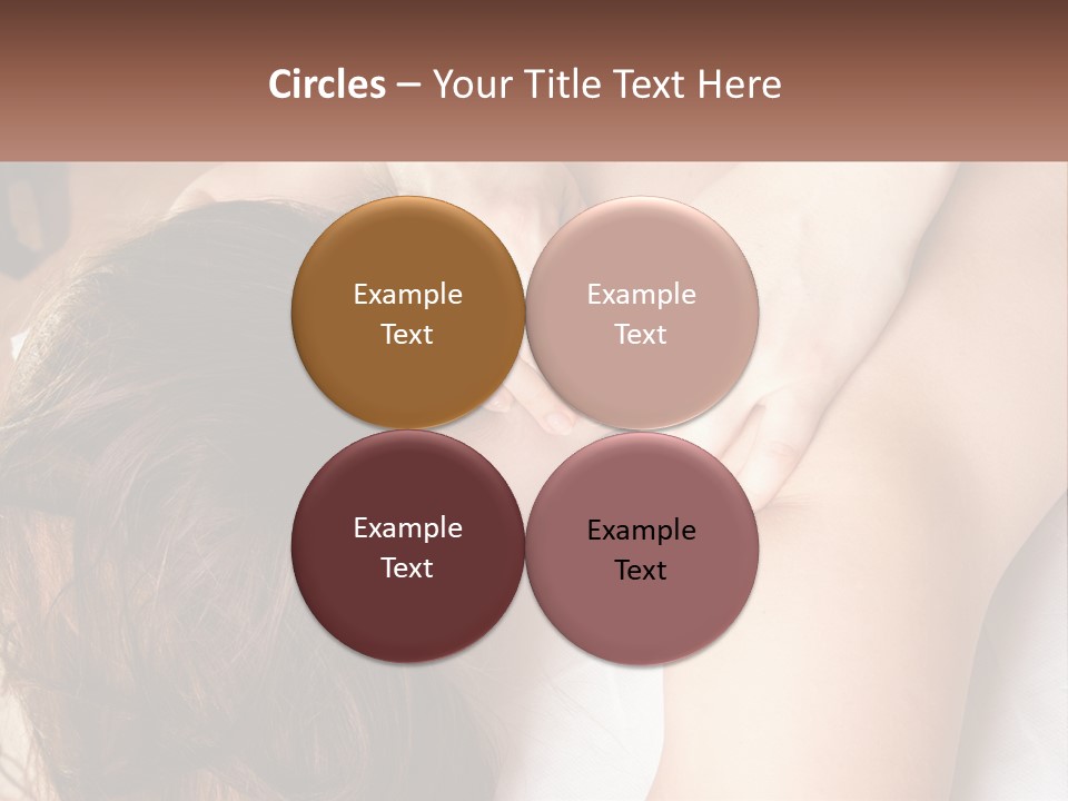 A Woman Getting A Back Massage From A Professional Massager PowerPoint Template