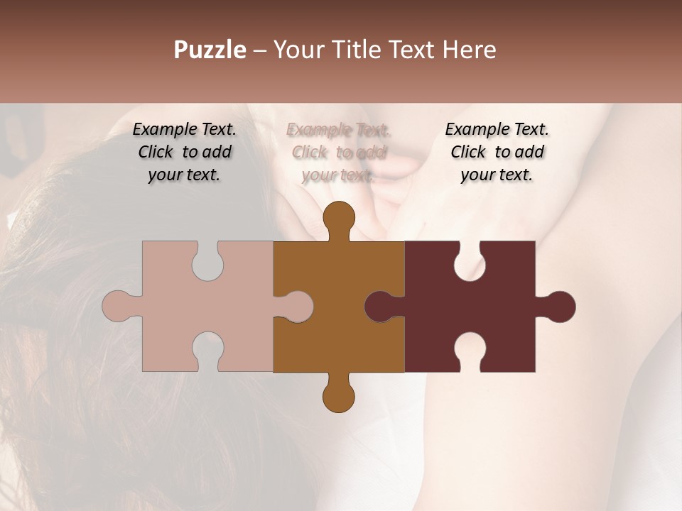 A Woman Getting A Back Massage From A Professional Massager PowerPoint Template