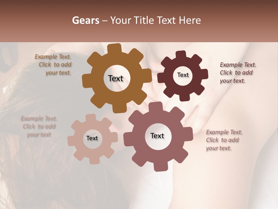 A Woman Getting A Back Massage From A Professional Massager PowerPoint Template