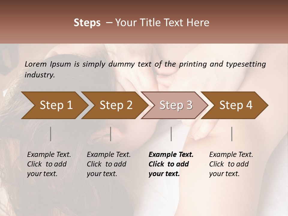 A Woman Getting A Back Massage From A Professional Massager PowerPoint Template