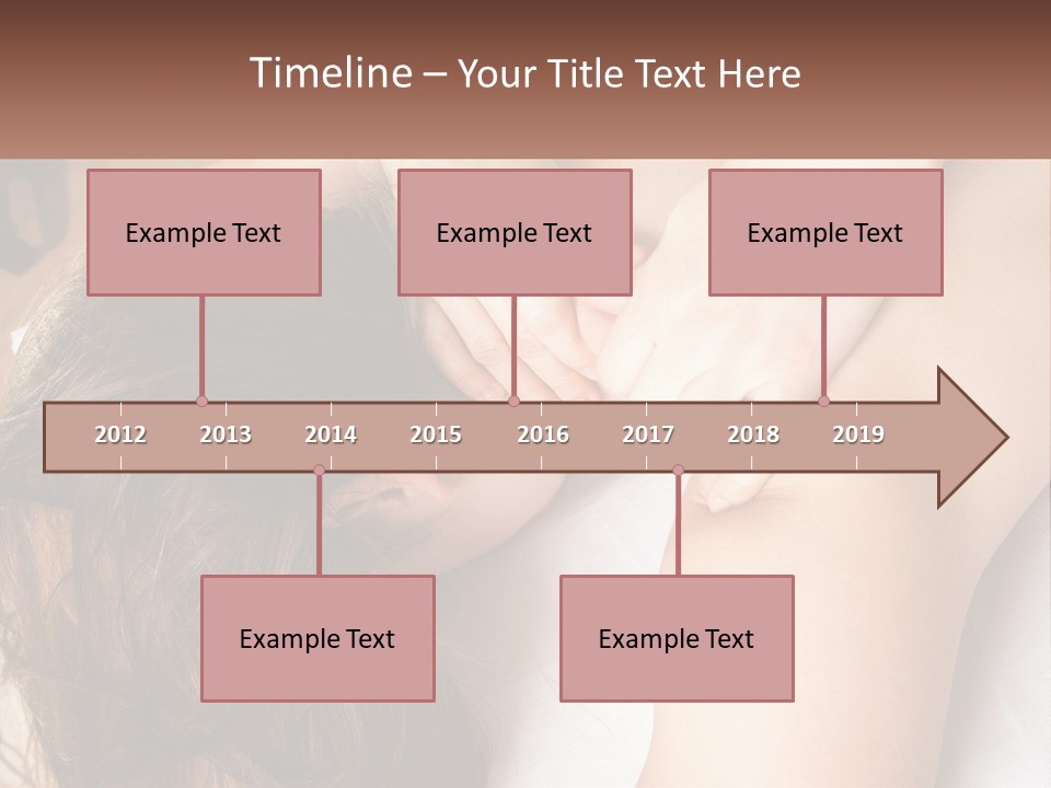 A Woman Getting A Back Massage From A Professional Massager PowerPoint Template