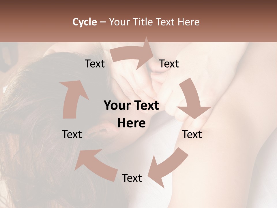 A Woman Getting A Back Massage From A Professional Massager PowerPoint Template