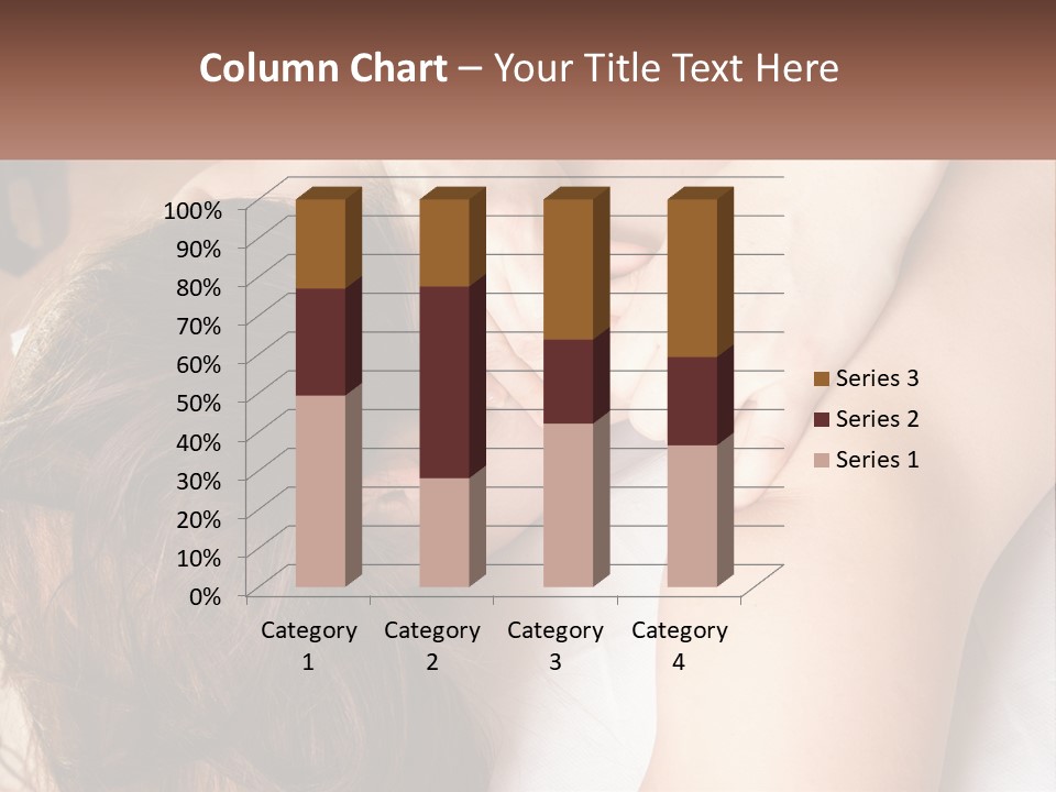 A Woman Getting A Back Massage From A Professional Massager PowerPoint Template