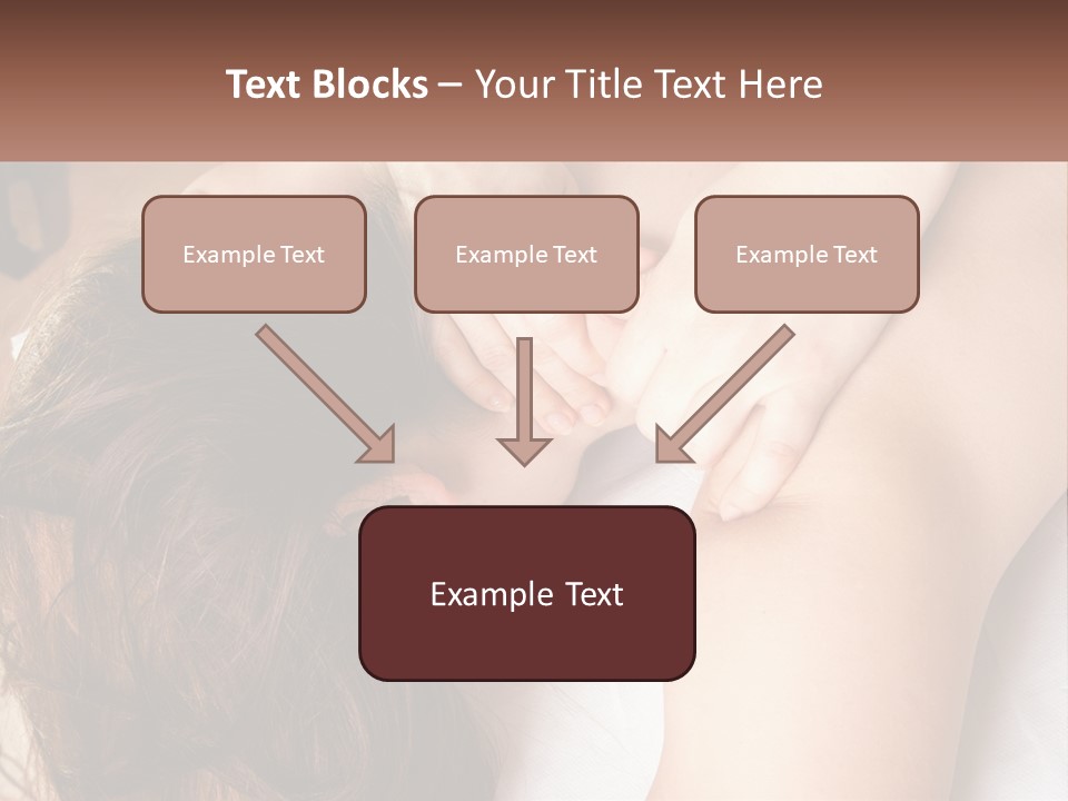 A Woman Getting A Back Massage From A Professional Massager PowerPoint Template