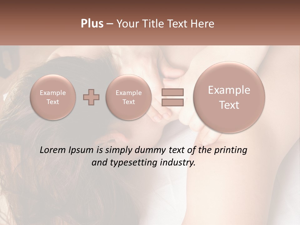 A Woman Getting A Back Massage From A Professional Massager PowerPoint Template