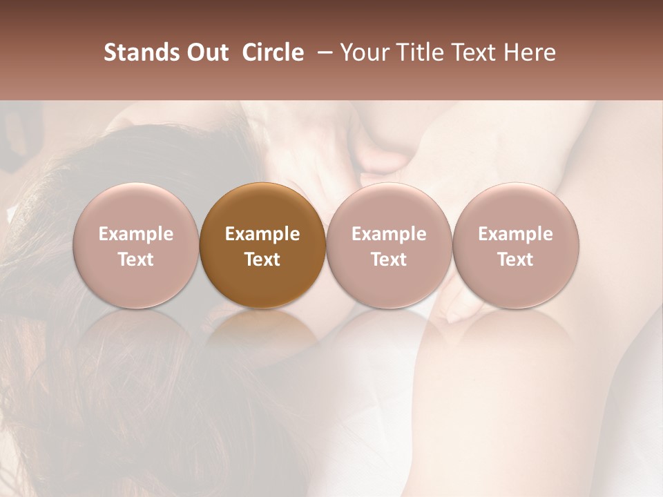 A Woman Getting A Back Massage From A Professional Massager PowerPoint Template