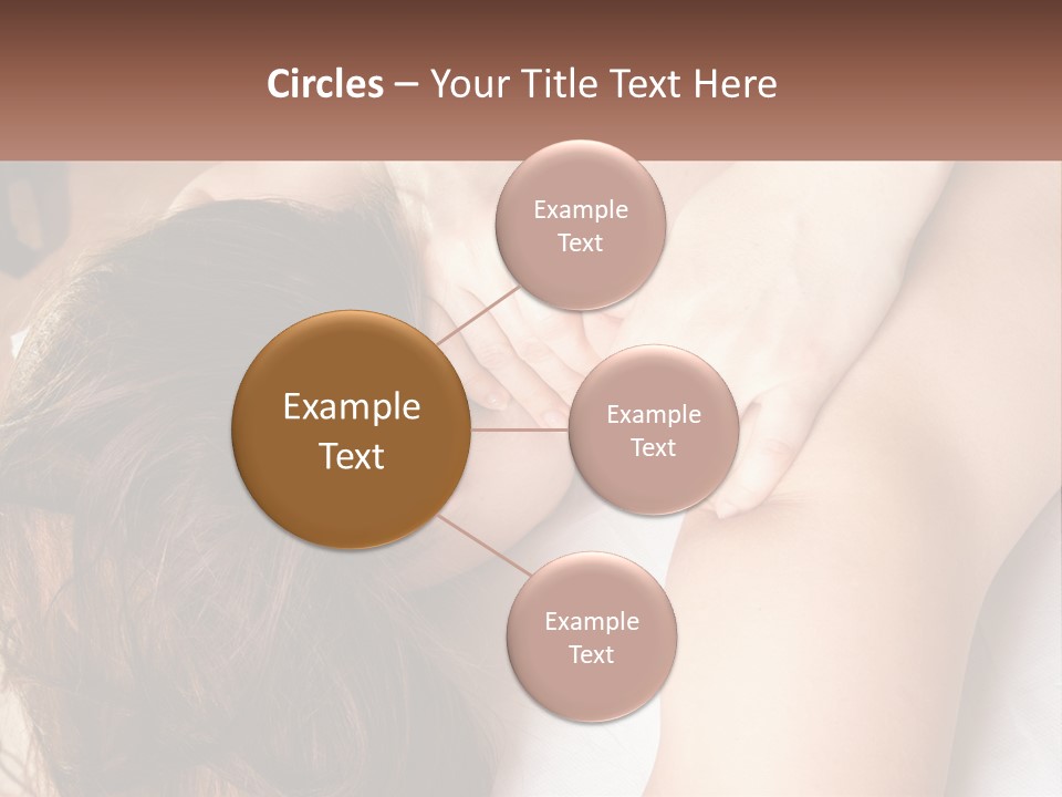 A Woman Getting A Back Massage From A Professional Massager PowerPoint Template
