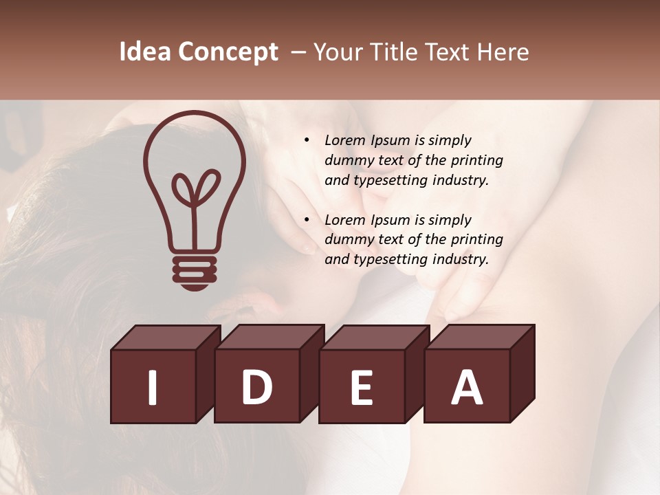 A Woman Getting A Back Massage From A Professional Massager PowerPoint Template