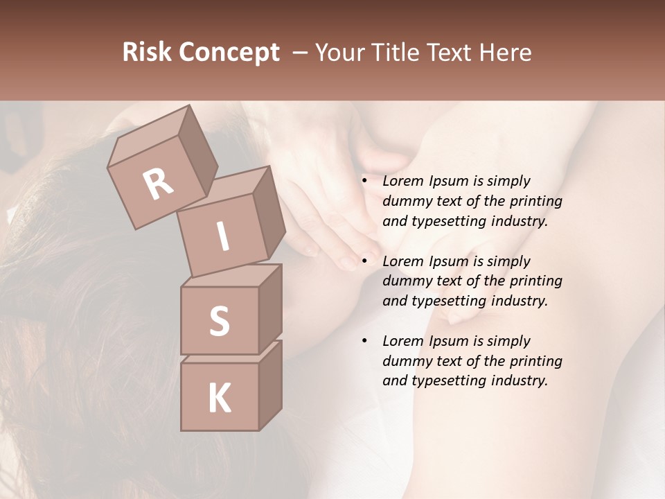 A Woman Getting A Back Massage From A Professional Massager PowerPoint Template