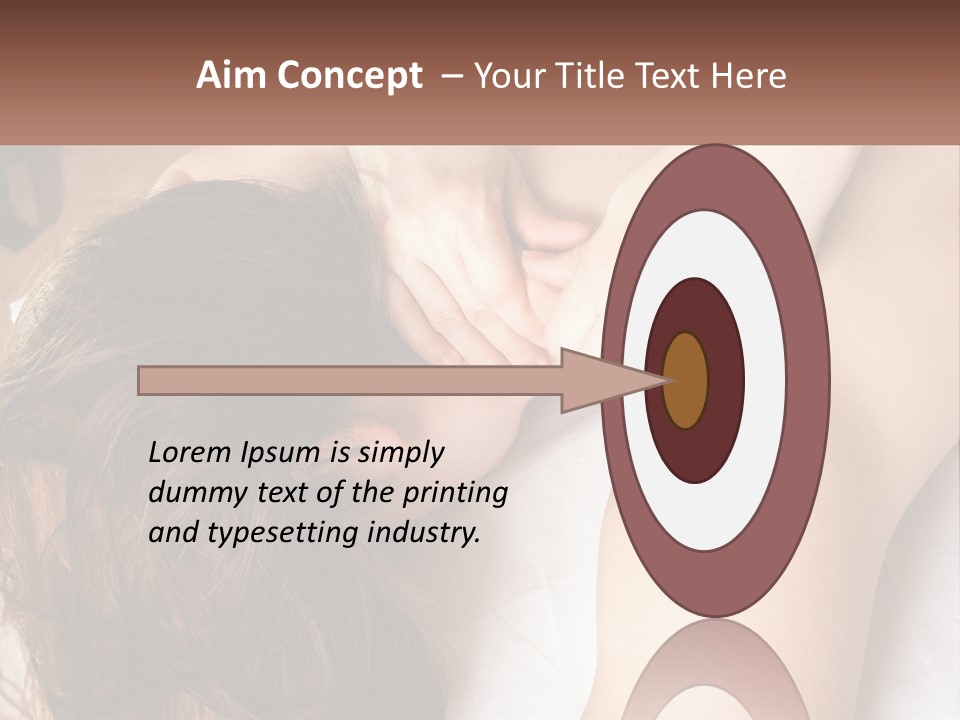 A Woman Getting A Back Massage From A Professional Massager PowerPoint Template