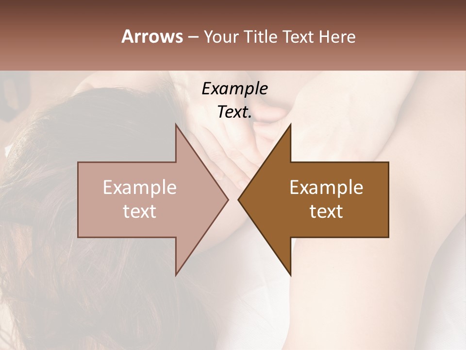 A Woman Getting A Back Massage From A Professional Massager PowerPoint Template