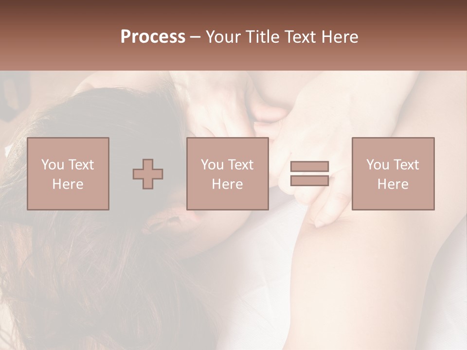 A Woman Getting A Back Massage From A Professional Massager PowerPoint Template