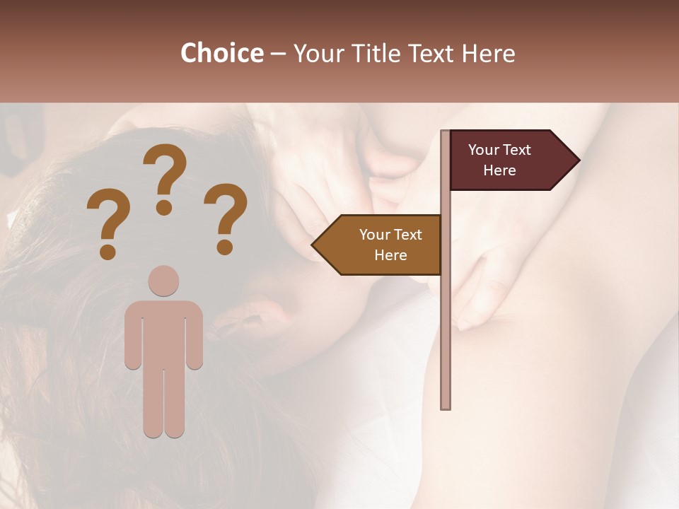 A Woman Getting A Back Massage From A Professional Massager PowerPoint Template