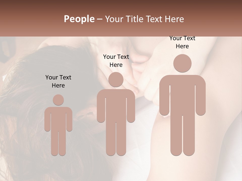 A Woman Getting A Back Massage From A Professional Massager PowerPoint Template