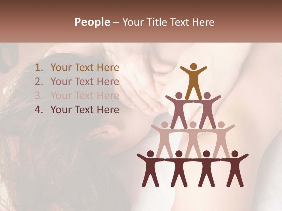 A Woman Getting A Back Massage From A Professional Massager PowerPoint Template