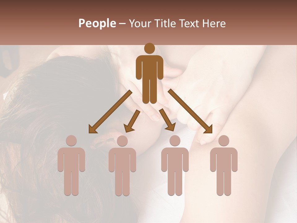 A Woman Getting A Back Massage From A Professional Massager PowerPoint Template