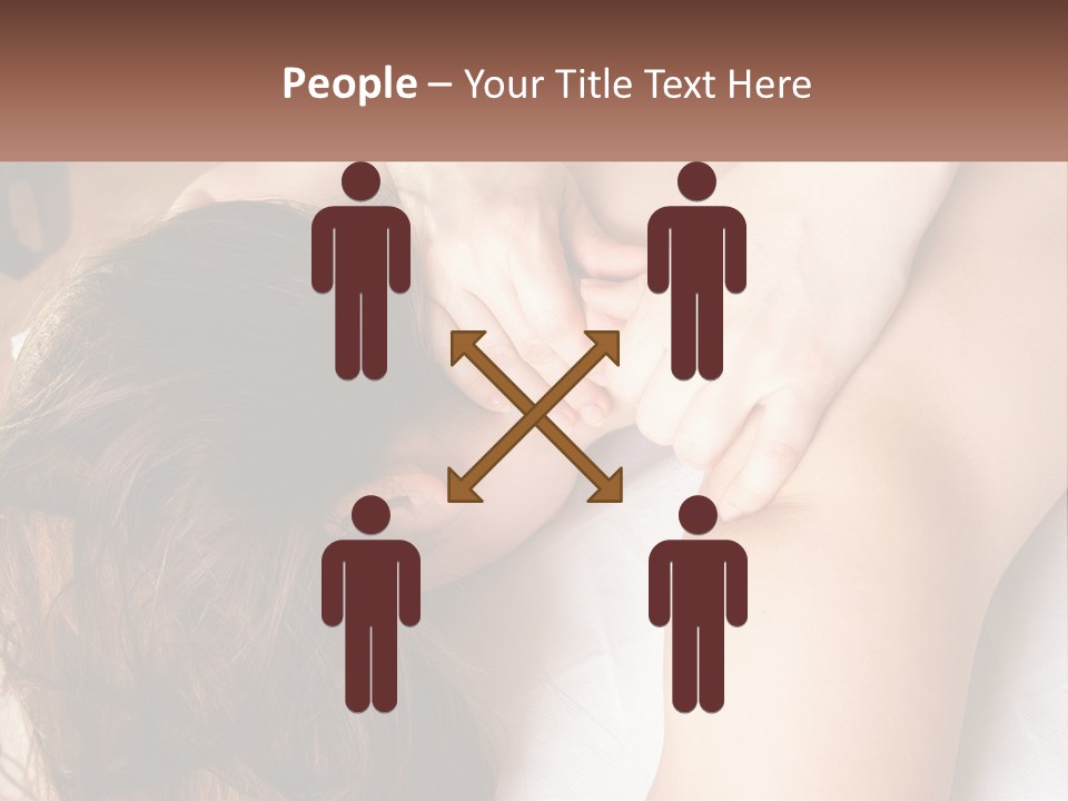 A Woman Getting A Back Massage From A Professional Massager PowerPoint Template
