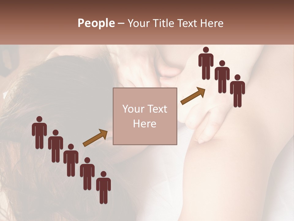 A Woman Getting A Back Massage From A Professional Massager PowerPoint Template