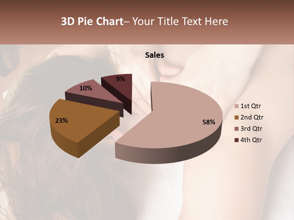 A Woman Getting A Back Massage From A Professional Massager PowerPoint Template