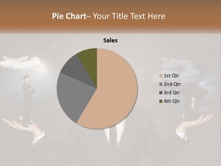 A Man In A Suit Holding A Black Umbrella PowerPoint Template