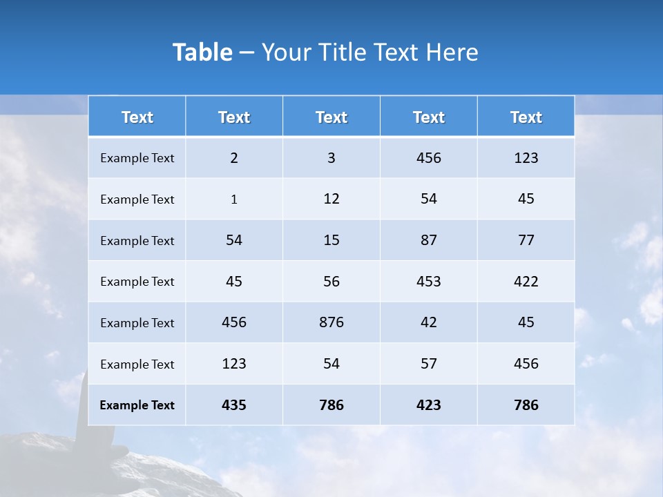A Man Standing On Top Of A Rock With His Arms In The Air PowerPoint Template