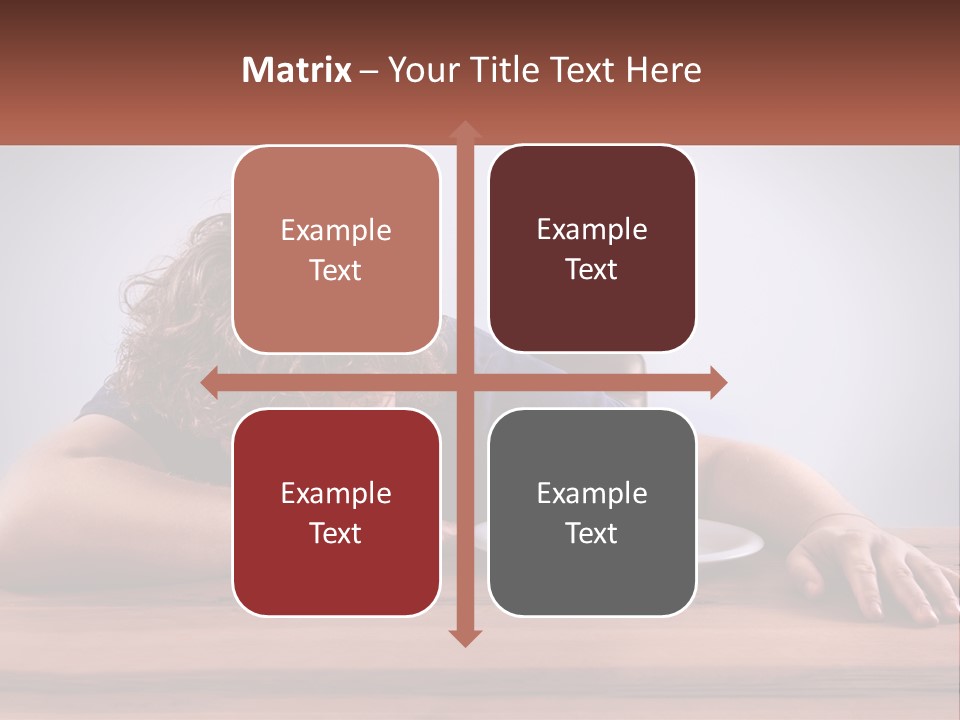 A Man Leaning Over A Table With A Plate Of Food On It PowerPoint Template
