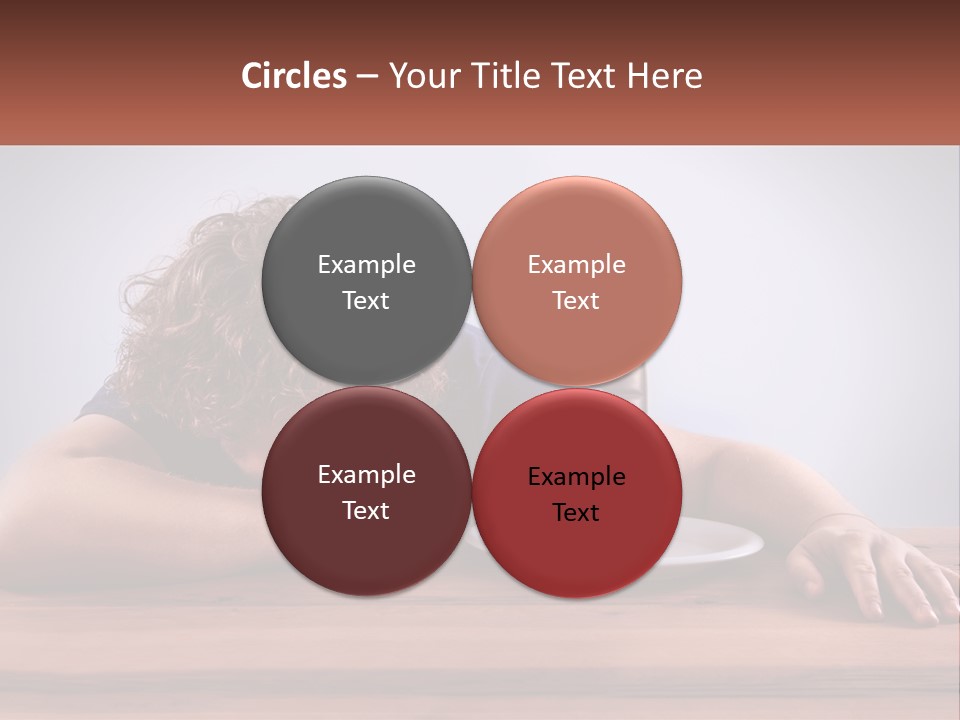 A Man Leaning Over A Table With A Plate Of Food On It PowerPoint Template
