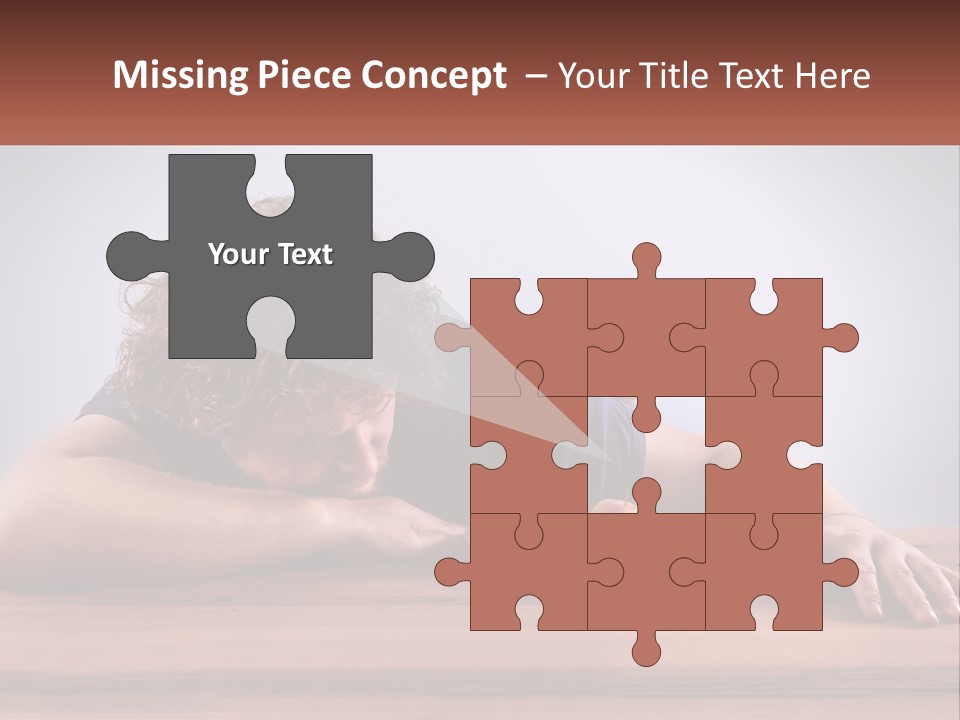 A Man Leaning Over A Table With A Plate Of Food On It PowerPoint Template