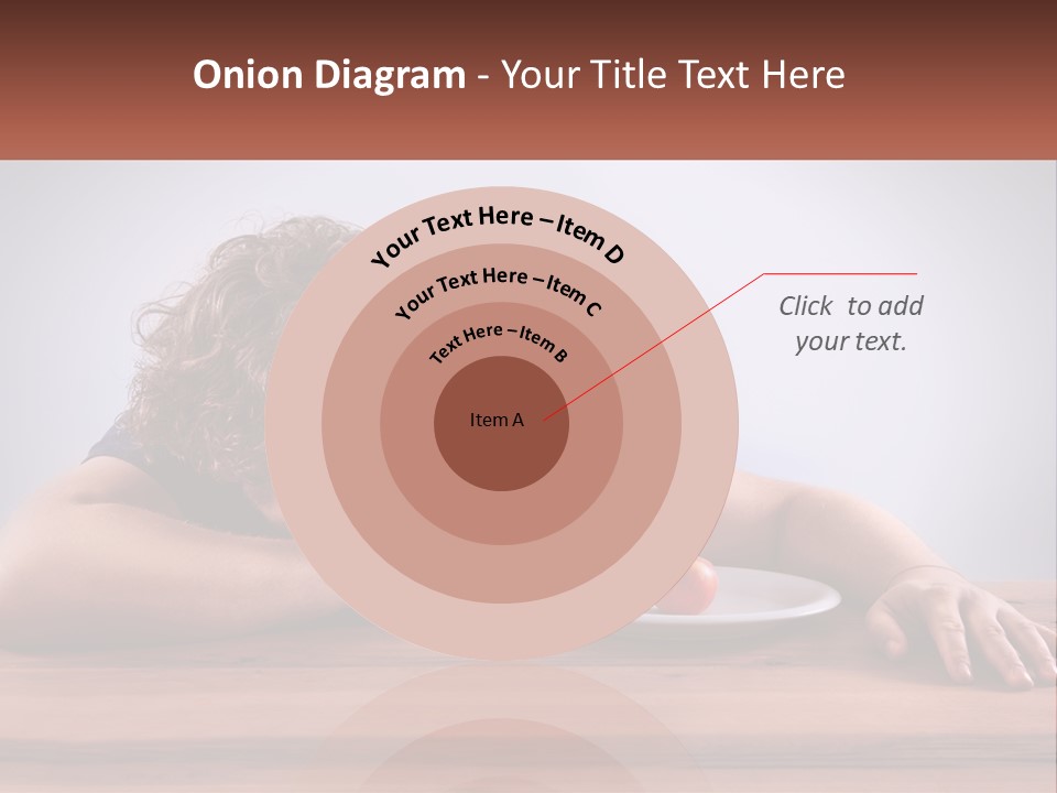 A Man Leaning Over A Table With A Plate Of Food On It PowerPoint Template