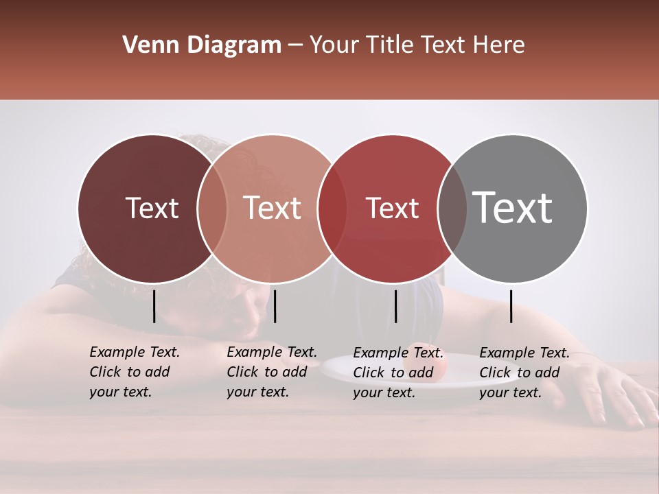 A Man Leaning Over A Table With A Plate Of Food On It PowerPoint Template