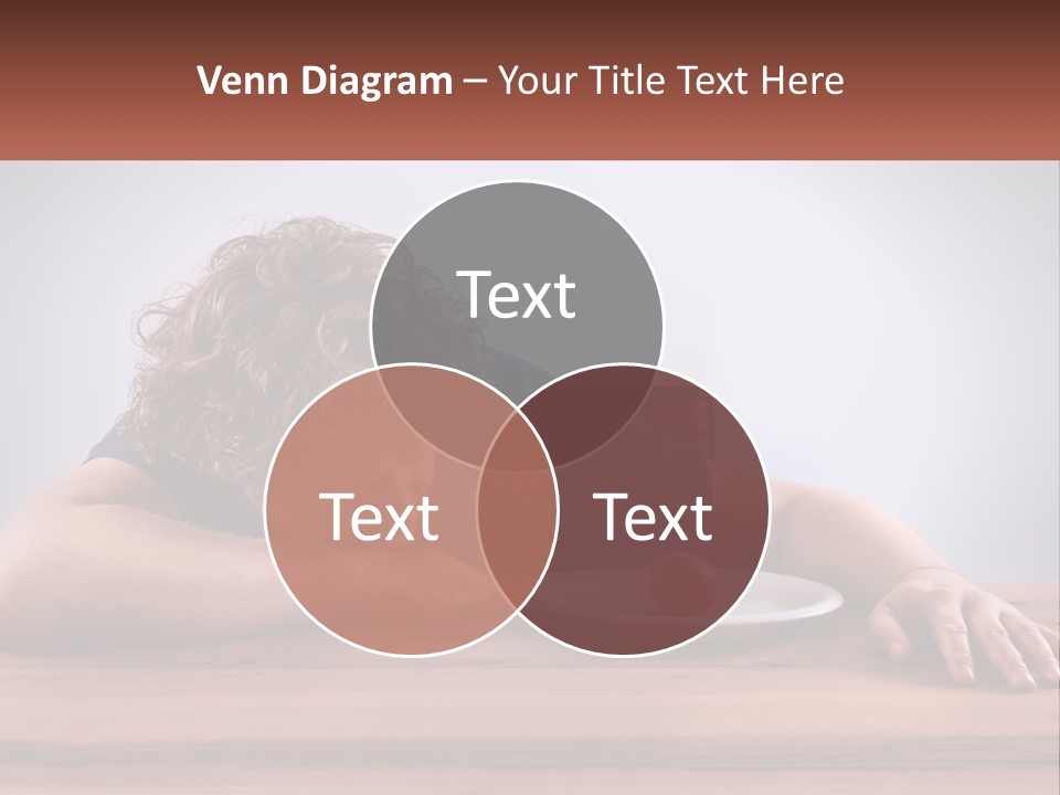 A Man Leaning Over A Table With A Plate Of Food On It PowerPoint Template
