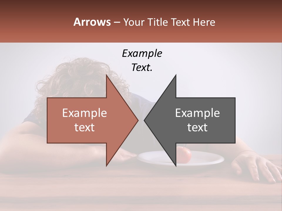 A Man Leaning Over A Table With A Plate Of Food On It PowerPoint Template