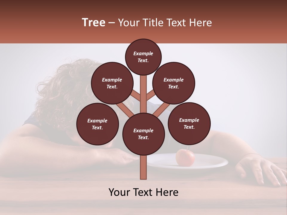 A Man Leaning Over A Table With A Plate Of Food On It PowerPoint Template