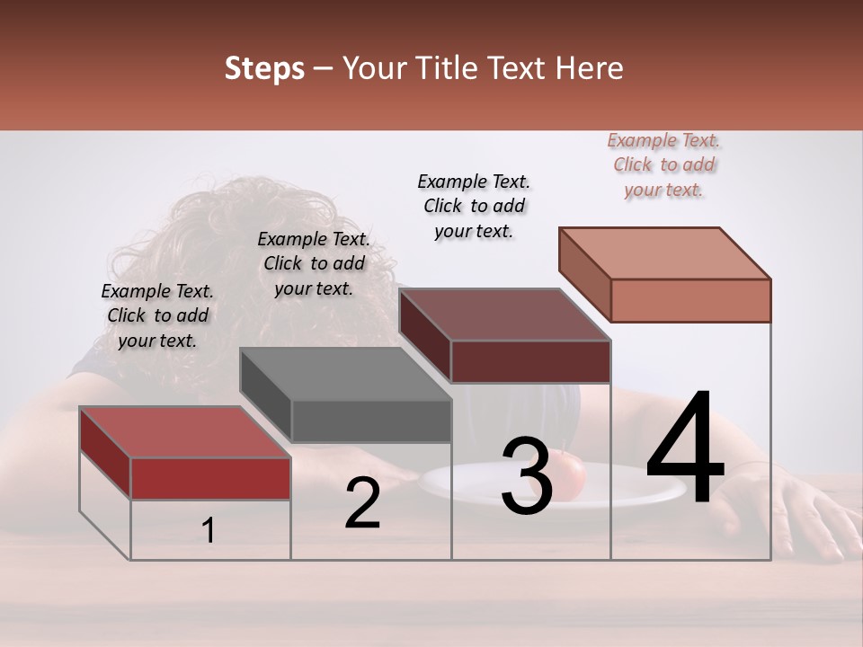 A Man Leaning Over A Table With A Plate Of Food On It PowerPoint Template