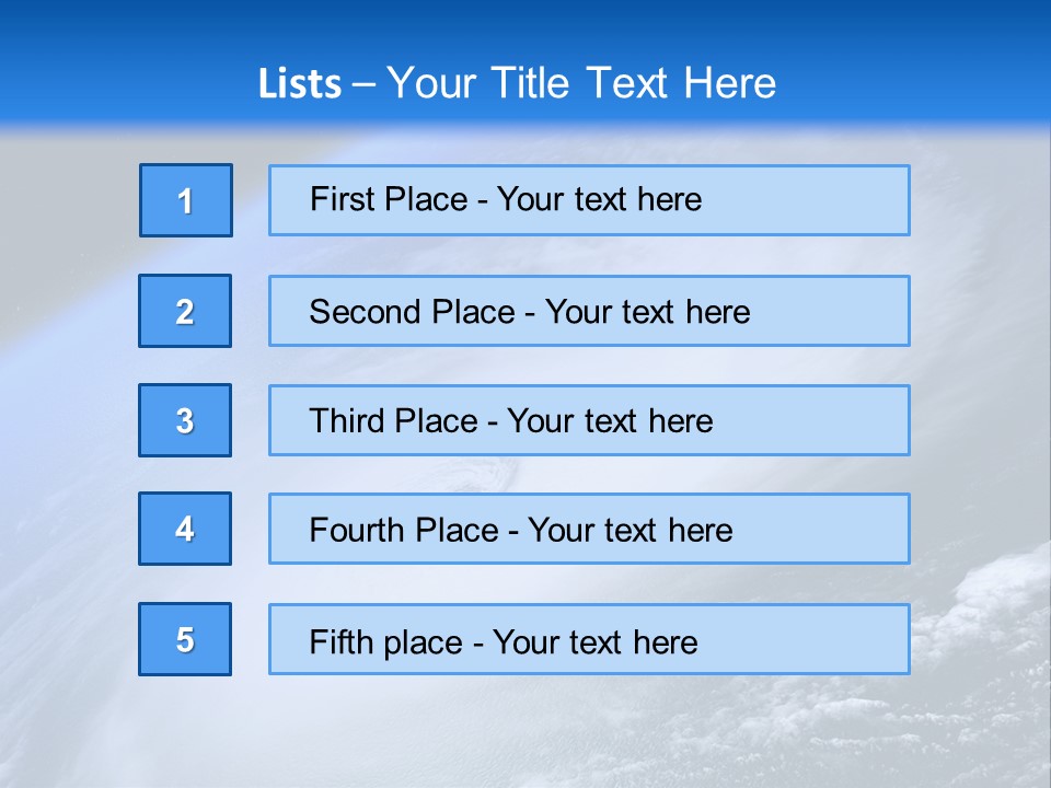 A Blue Planet With A White Disk In The Middle Of It PowerPoint Template