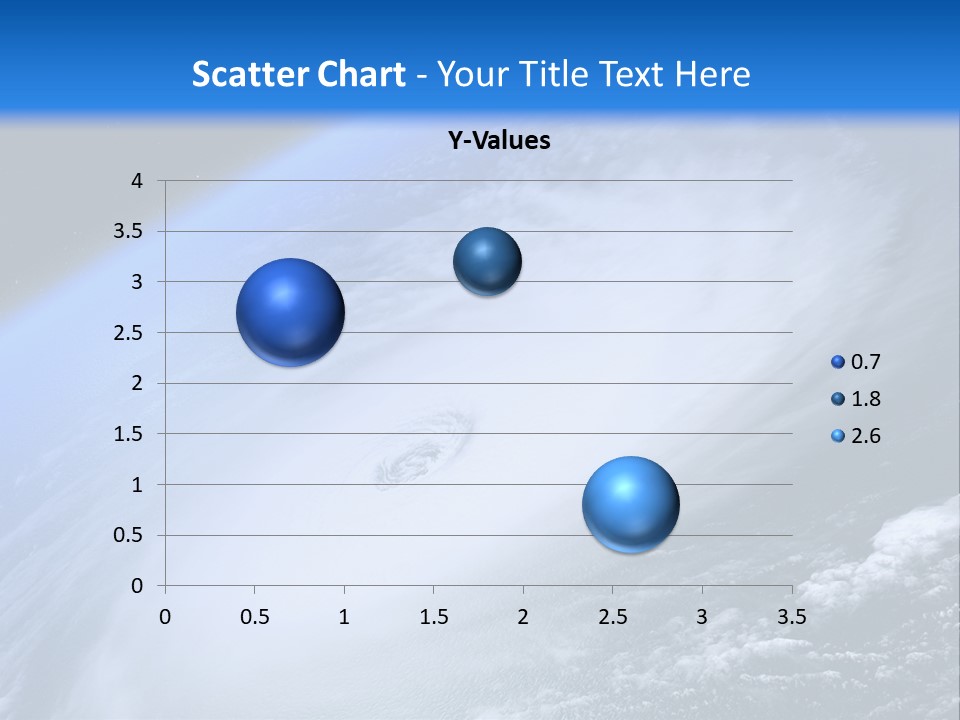 A Blue Planet With A White Disk In The Middle Of It PowerPoint Template