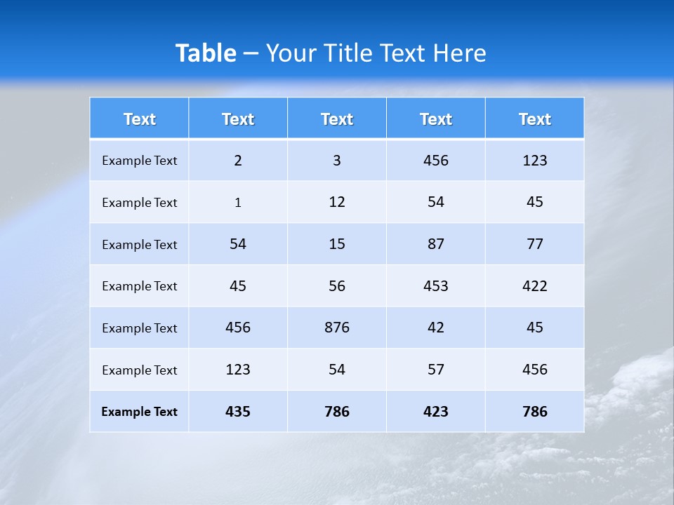 A Blue Planet With A White Disk In The Middle Of It PowerPoint Template