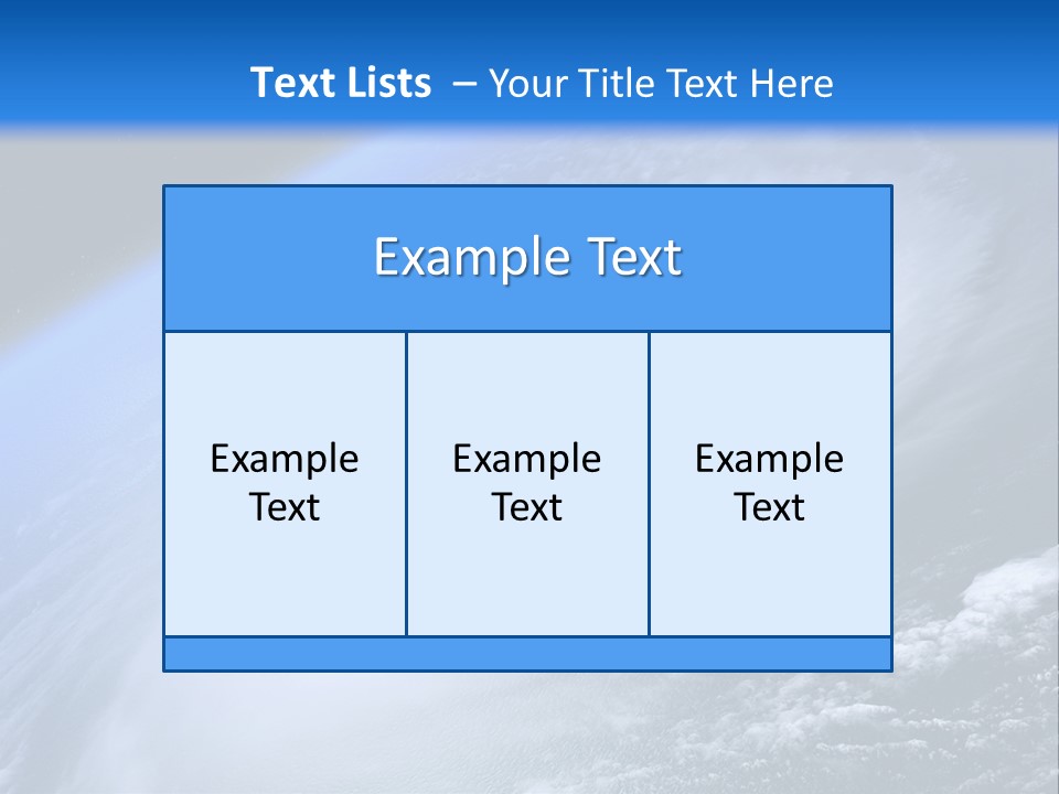A Blue Planet With A White Disk In The Middle Of It PowerPoint Template