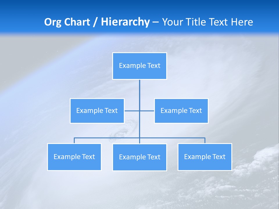 A Blue Planet With A White Disk In The Middle Of It PowerPoint Template
